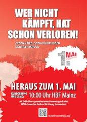 Wer nicht kämpft, hat schon verloren! - Maibuendnis Mainz Mobiflyer 2024